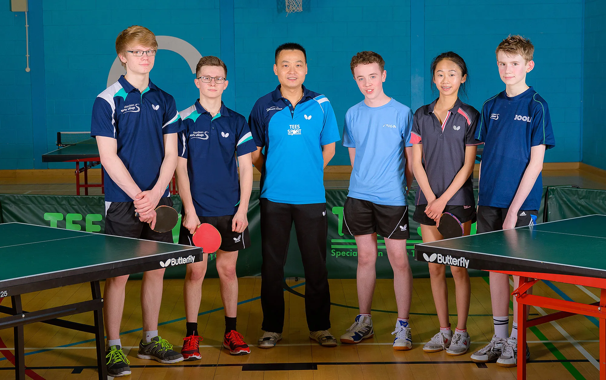 Table Tennis Academy, Elias Bokedal, Murray Paterson, Li Chao (former National Coach), Andrew McRae, Tessa Yau, Rafal Wilowski