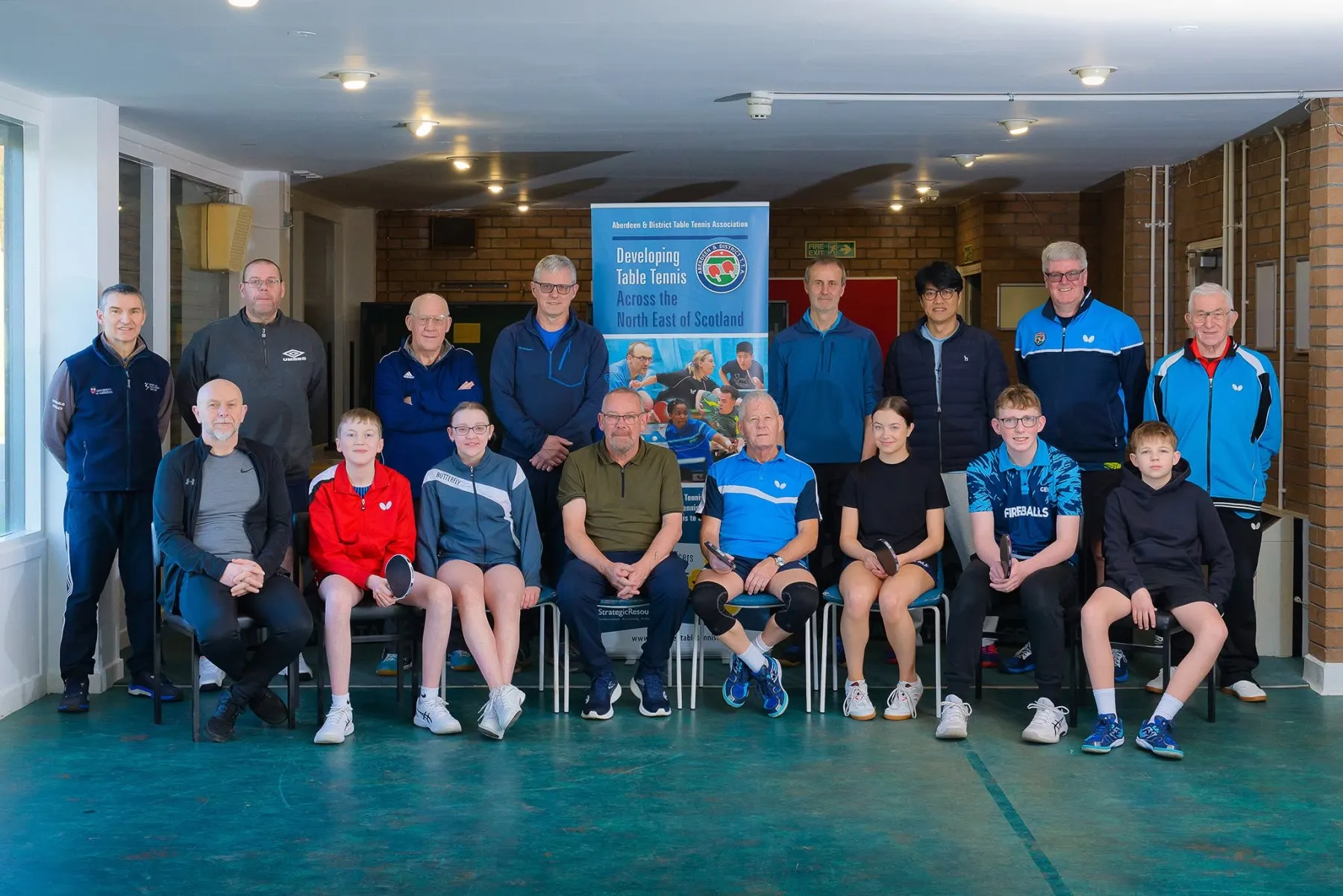 Players taking part in the first under 1000 Balgownie Banded Singles tournament