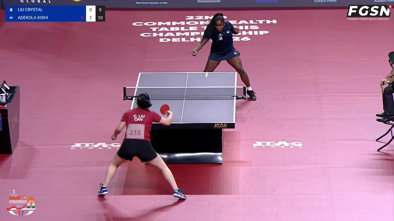 Table Tennis Academy, Kiishi Adekola, Commonwealth 2026, India